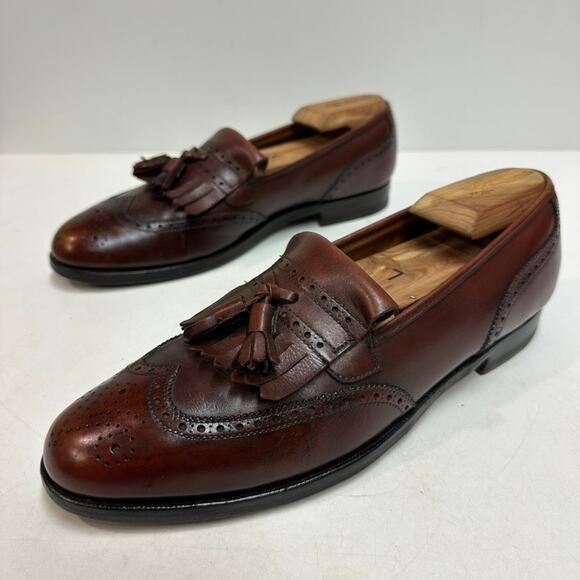 NEW HEELS Crockett & Jones x Brooks Brothers Tassel Loafer Wingtip England 9 C main image 9